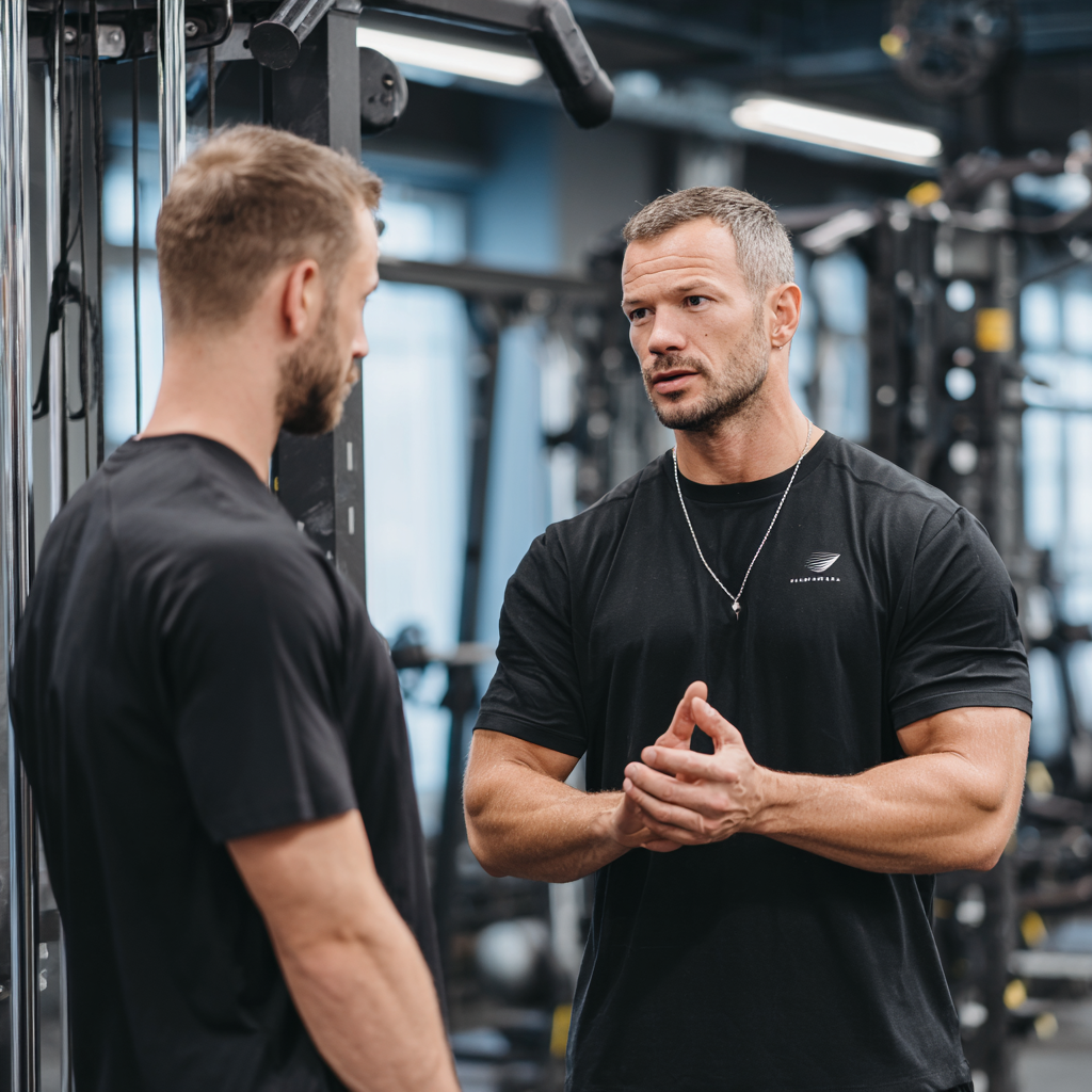 Чоловік в спортзалі